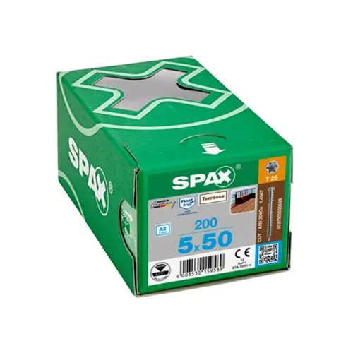 Parafuso Spax D CE EST 5,0X50 INOX