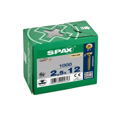 Paraf. Spax III CE 2,5X12 Z/A