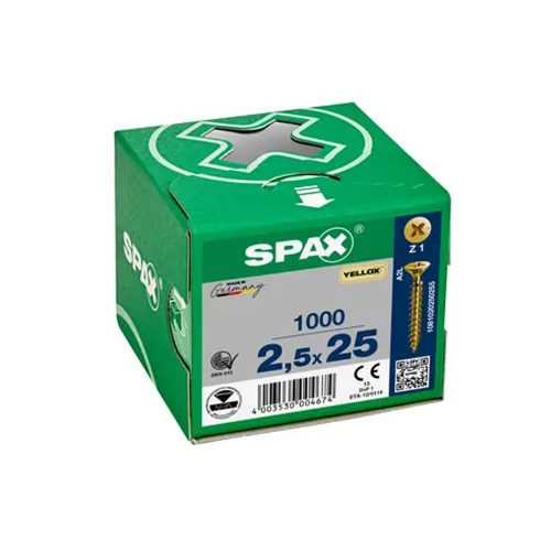 Paraf. Spax III CE 2,5X25 Z/A