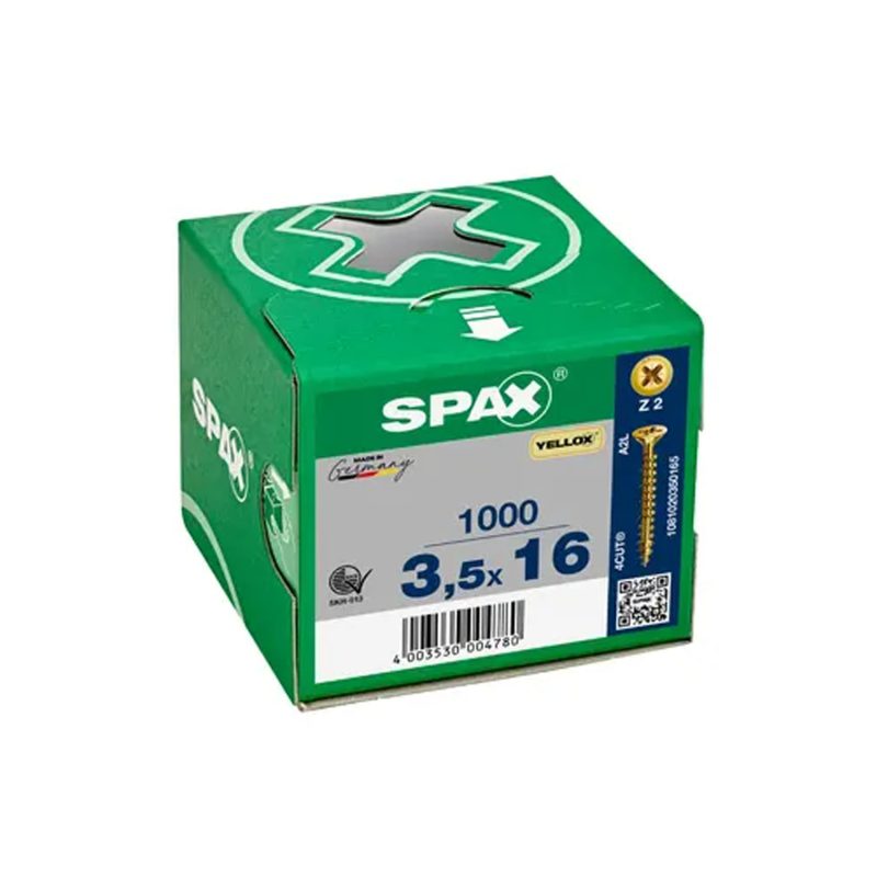 Spax_III_CE_35X16_Z_A.jpg Paraf. Spax III CE 3,5X16 YELLOX