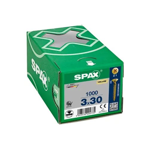 Spax_III_CE_3X30_Z_A.jpg Paraf. Spax III CE 3,0X30 YELLOX