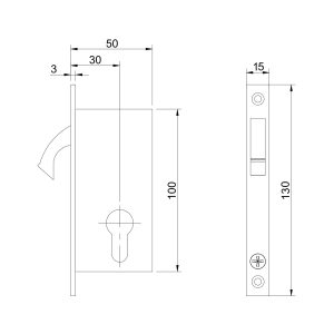 Fechadura Porta Correr