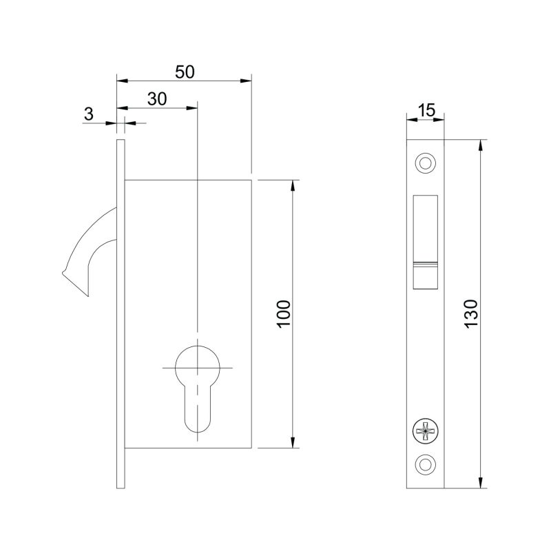 Fechadura Porta Correr