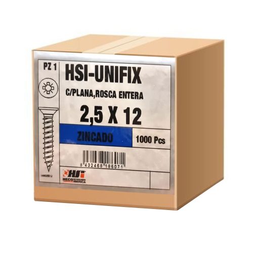 Parafuso HECO C.Emb PZ ZB 2,5x12