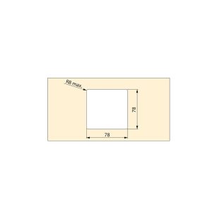 Tampa Quadrada Passa-Cabo 85x85