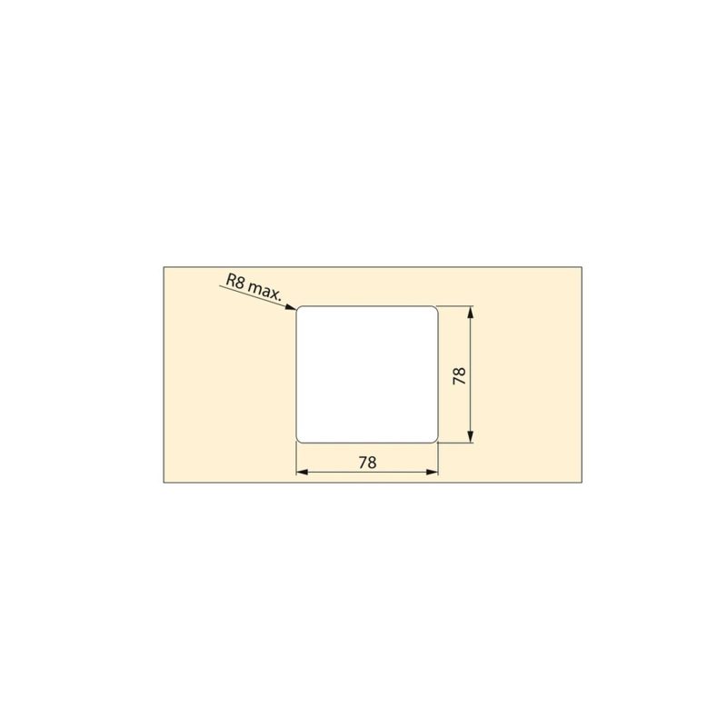 Tampa Quadrada Passa-Cabo 85x85