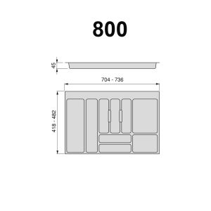 Porta Talheres Metabox